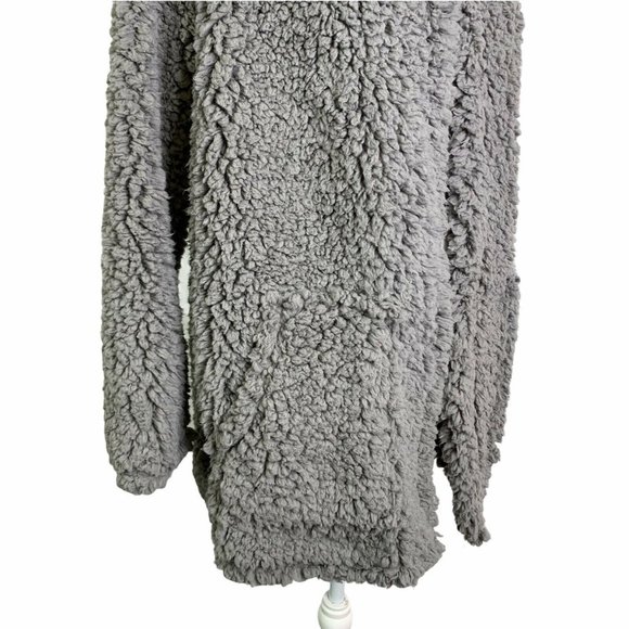 BP Cozy Cloud Hooded Side Pockets Teddy Cardigan - Picture 7 of 11